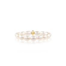 Load image into Gallery viewer, Sage Pearl Stacking Ring
