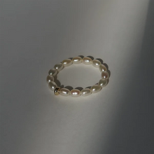 Load image into Gallery viewer, Sage Pearl Stacking Ring
