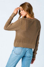 Load image into Gallery viewer, Brooklyn Cross Cropped Sweater
